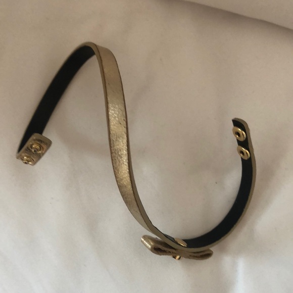 Gold Tory Burch double wrap bracelet - Picture 8 of 8